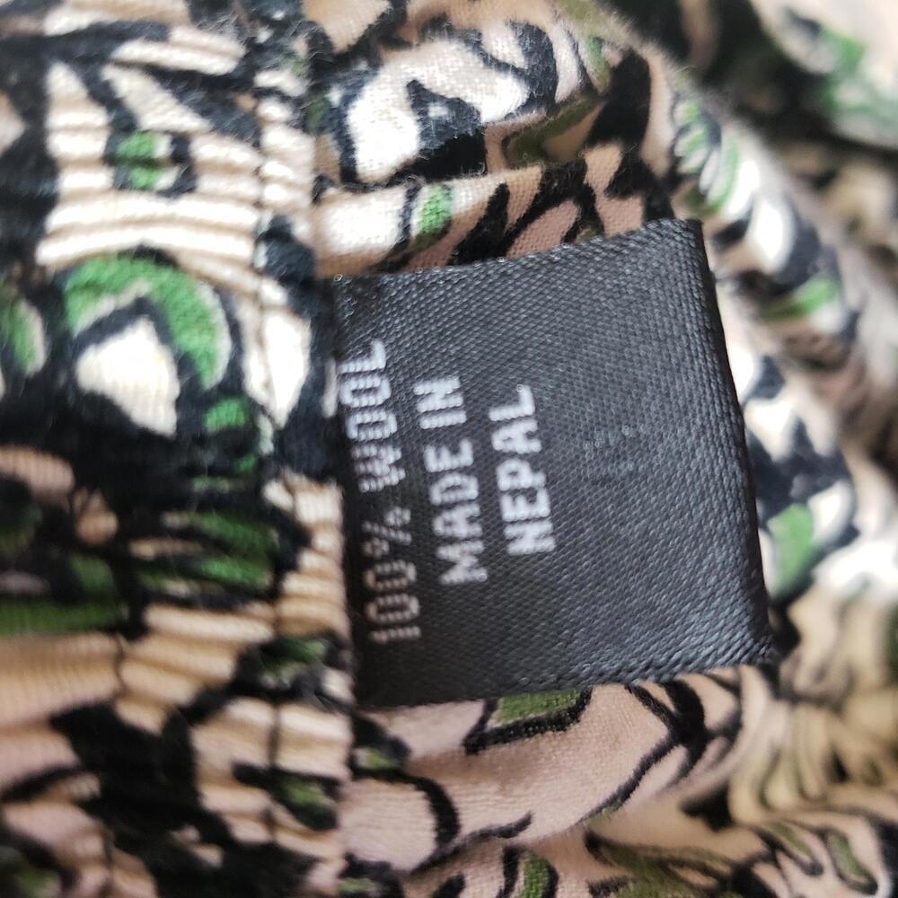 Made in Nepal 100% Wool Sz XS/S Elephant Paisley Print Harem Pant(1861) - Picture 5 of 5